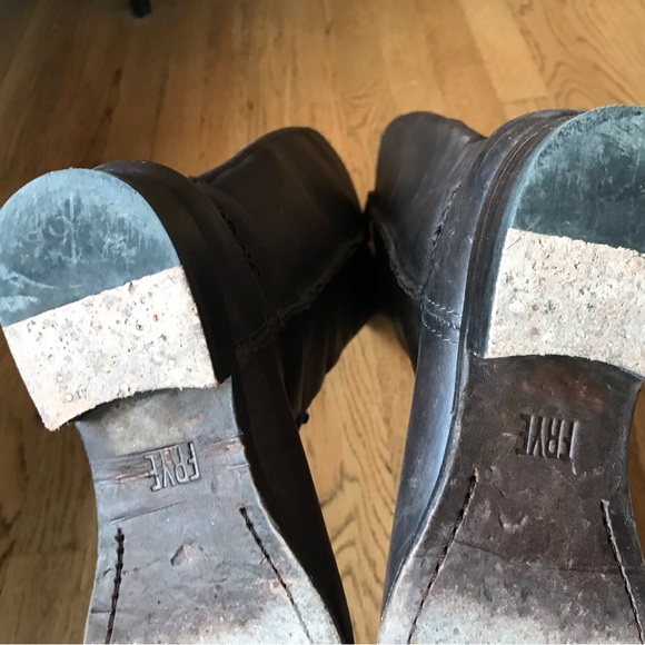 Frye leather pull on riding boots - Picture 12 of 16